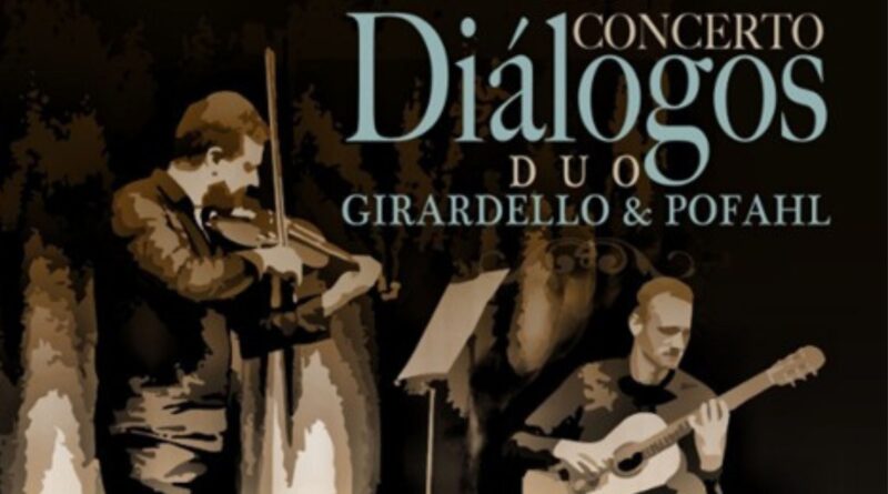 Projeto Diálogos leva concerto gratuito com Duo Girardello & Pofahl a Jaraguá do Sul no dia 29 de agosto